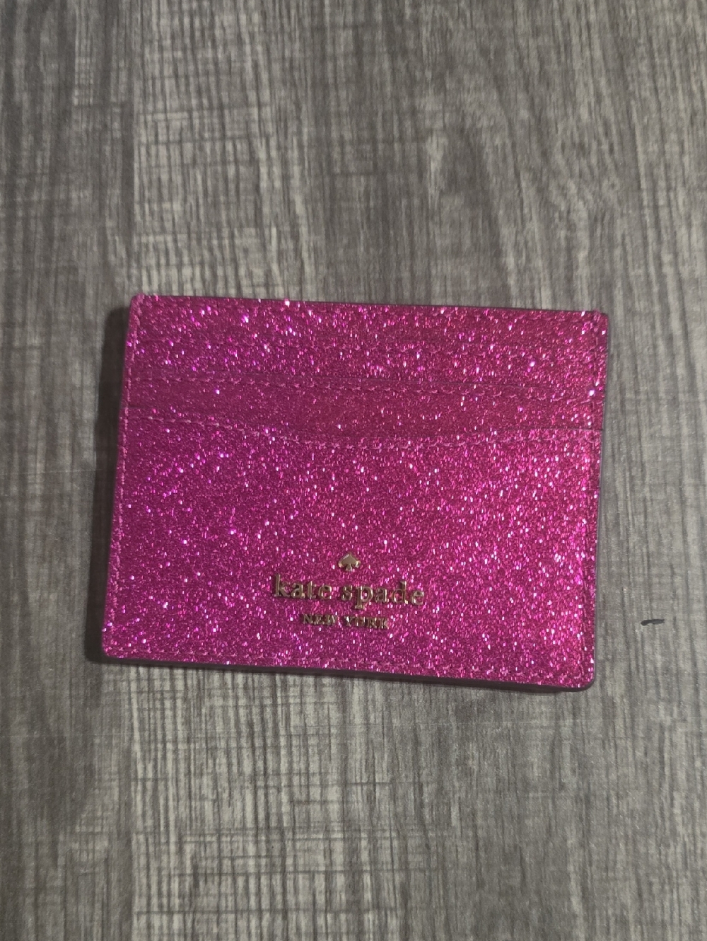 kate spade Hot Pink Glitter Cardholder